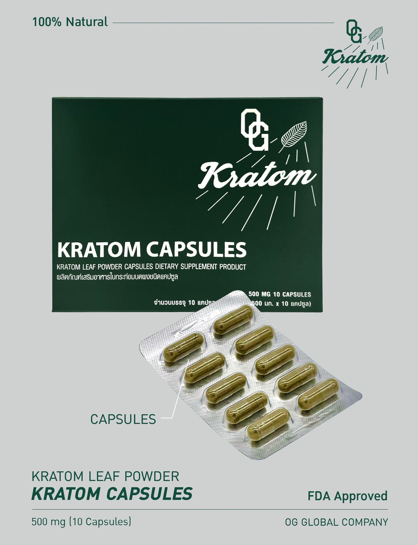 Kratom Capsules (10 Capsules)