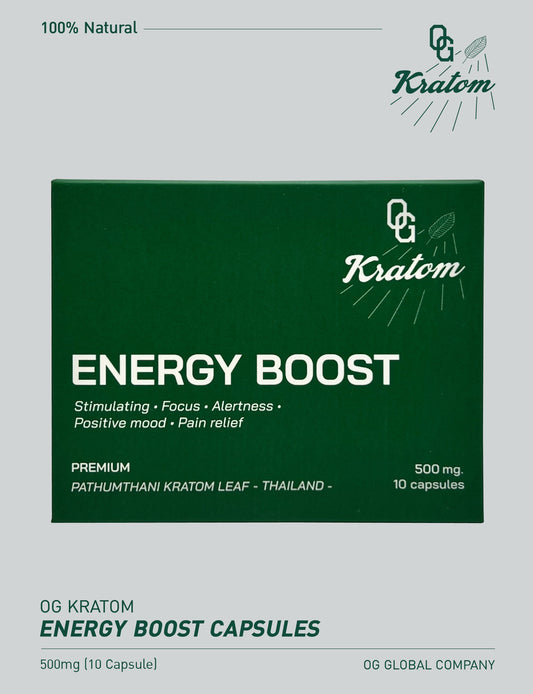 OG Kratom Energy Boost Capsules (10 Capsule)