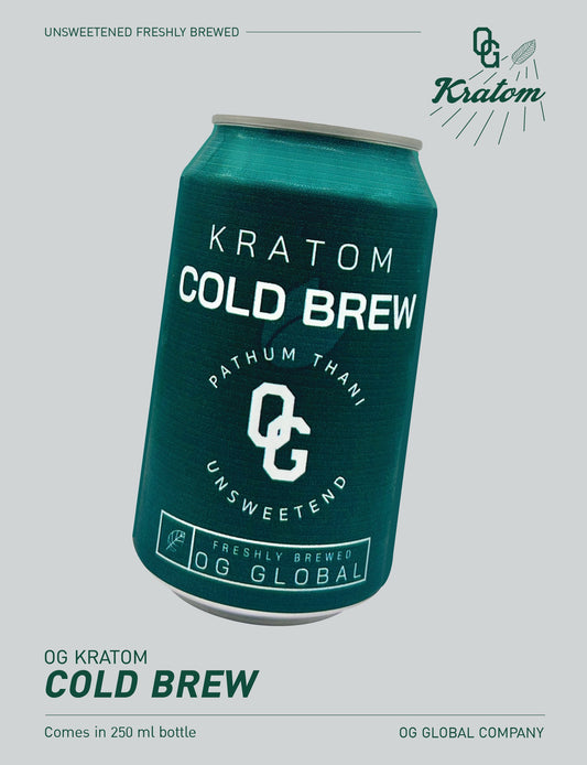 OG Kratom Cold Brew Unsweetened Freshly Brewed